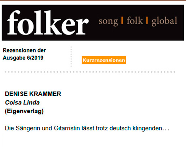 Kurzrezention - Folker Magazine
